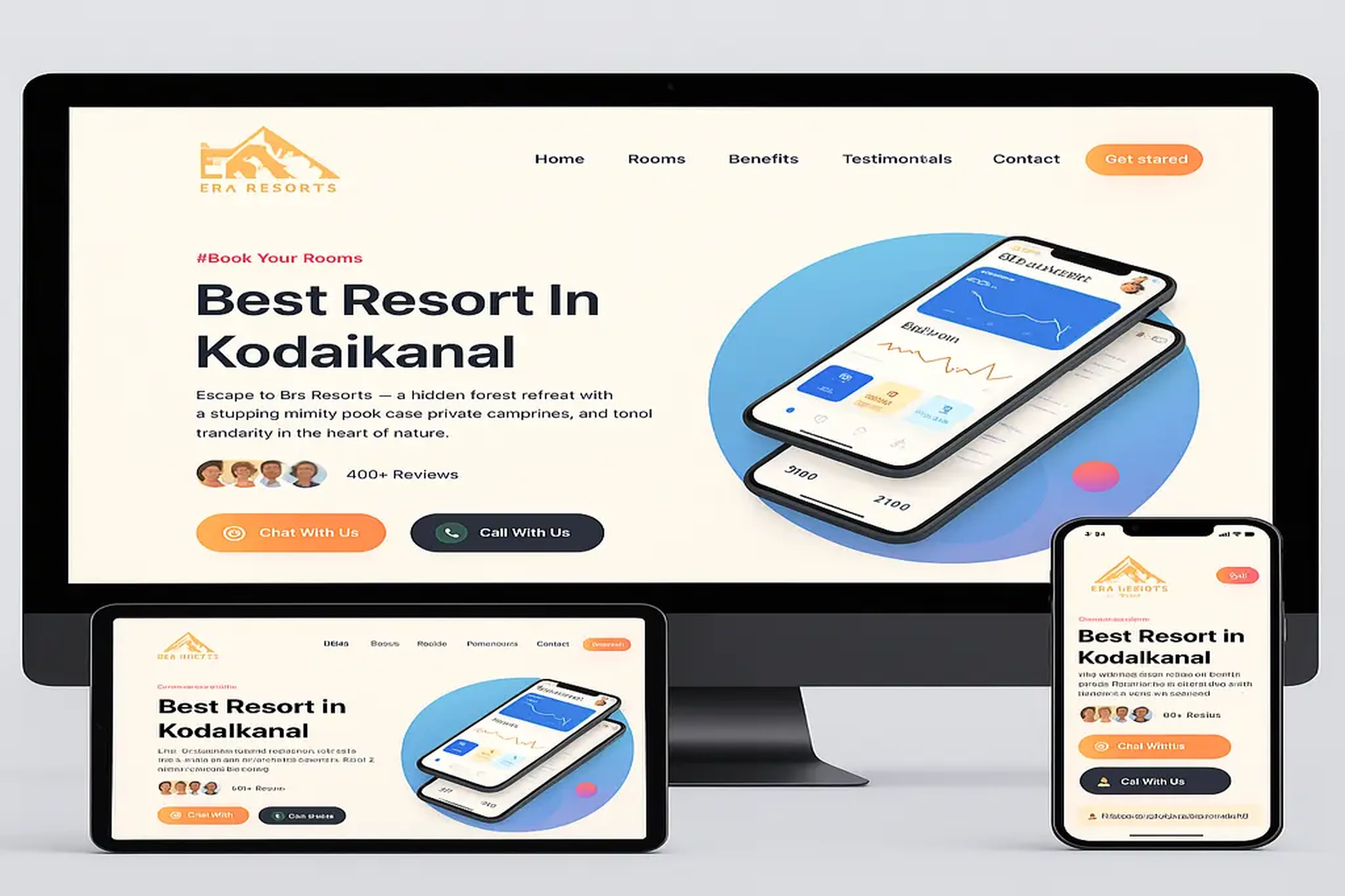 ERA Resorts website project by Hooks Tech